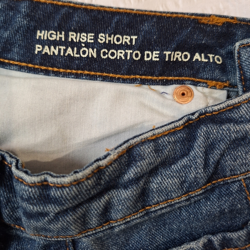 WILD FABLE Blue High-Waisted Jean Shorts - Picture 9 of 10